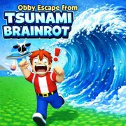 Obby Escape from Tsunami Brainrot
